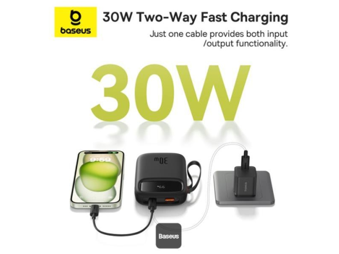 Qpow2 Powerbank 10000mah 30w Bl