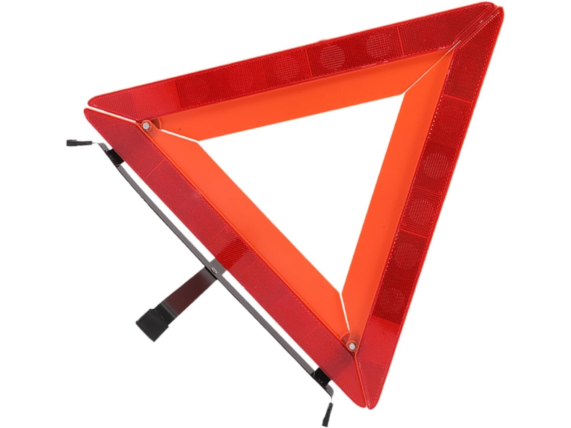 Triângulo Refletor De Segurança Leve Em Plástico Para Carros, Fácil De Usar.