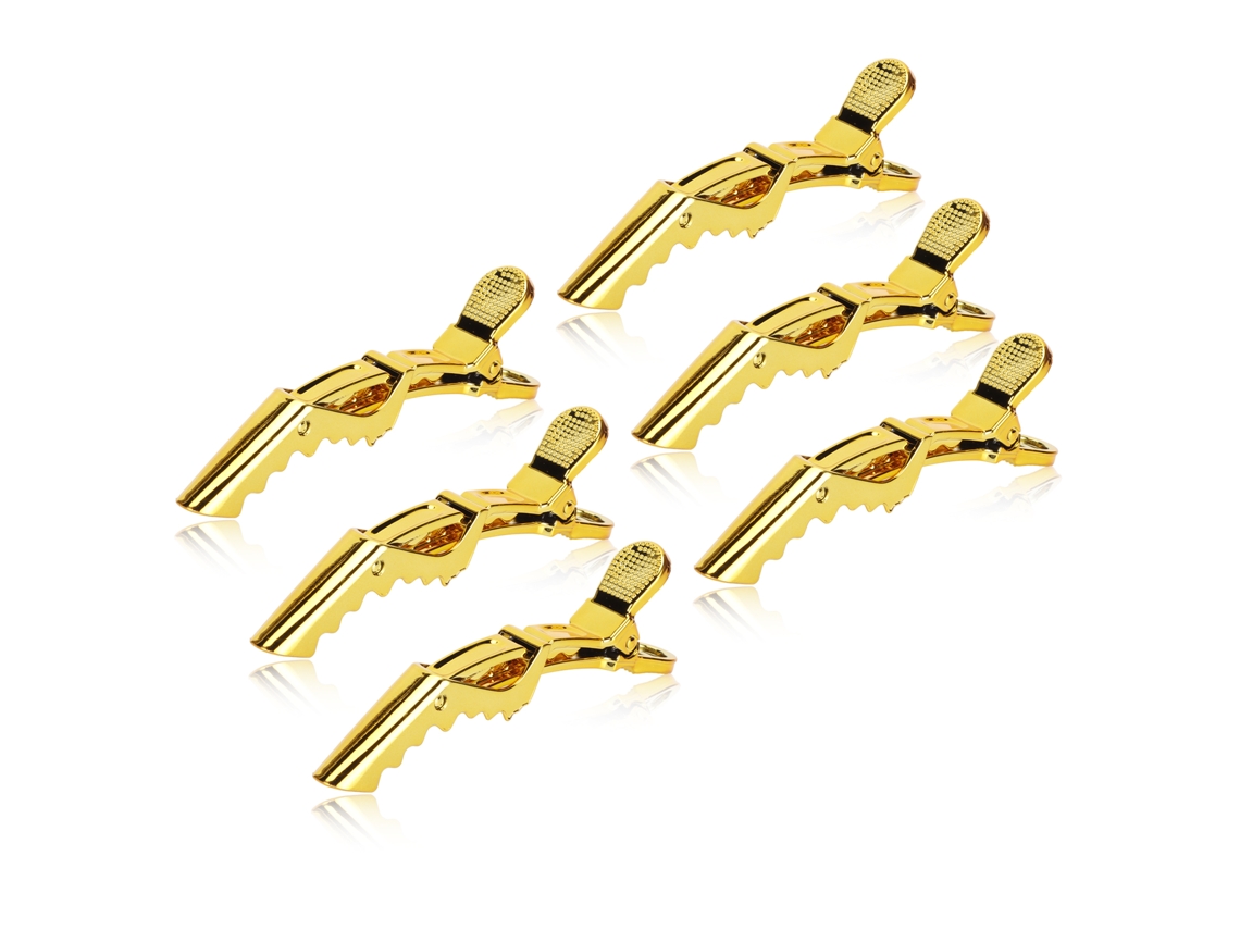 6pcs Grampo De Cabelo Bico De Pato Para Estilo Profissional Em Salões De Beleza