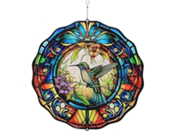 Cata vento Beija flor Cata vento de Metal em Formato de Beija flor, Escultura 3d para Decoração de Pátio Cata vento CHABERLU