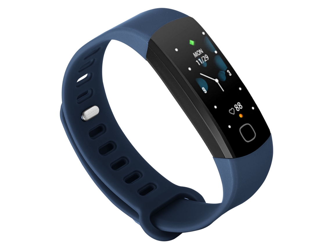 Pulseira Inteligente Com Tela Colorida R8c Detecção Contínua De Ritmo Cardíaco Em Tempo Real Azul