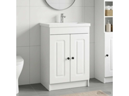 Vidaxl Armário De Banheiro Embaixo Da Pia Branco 78,5 X 37,5 X 81 Cm
