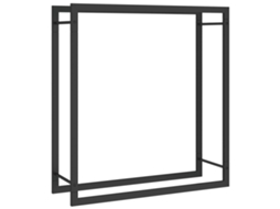 Firewood Rack, Firewood Racks Vidaxl Preto Aço (80 X 28 X 86 Cm)