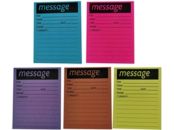 Autocolantes De Notas Coloridas 5 Cadernetas Em Papel Para Mensagens