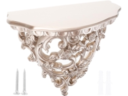 Prateleira de Parede Retrô Inoomp Feita de Resina com Estilo Barroco, Prateleira Flutuante Decorativa para Sala de CHABERLU