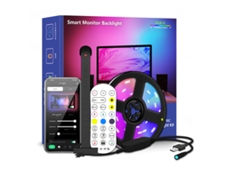 Faixa de Luz Led Usb Smart Monitor Backlight e Controlador 5m OHPA Lxg 02165 75 Polegadas