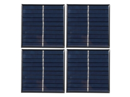 Painéis solares (0,8 W 5 V, conjunto de 4 peças)