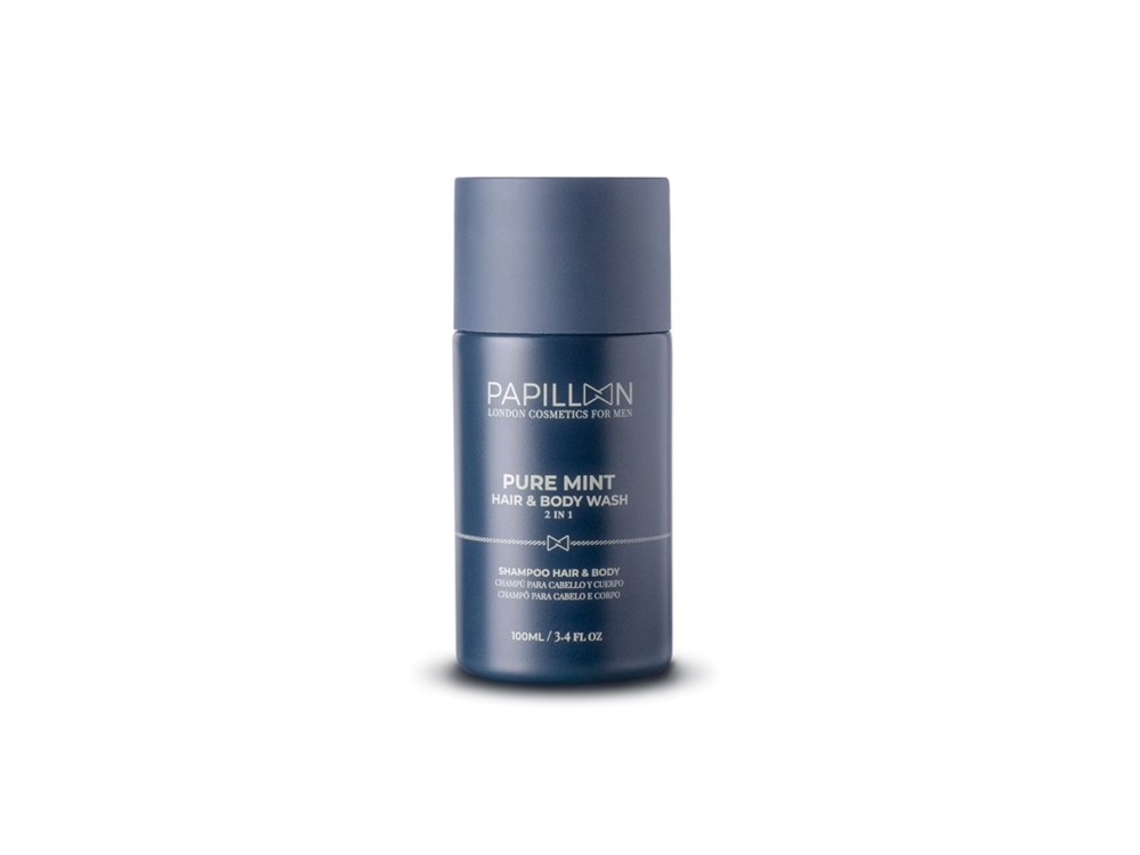 Champô PAPILLON Pure Mint Cabelo Barba E Corpo (100 ml)