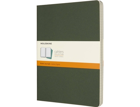 Moleskine - Bloco de Notas  Cahier Verde (Pautado) Bloco de Notas  Cahier Verde (Pautado)