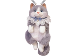Mochila Pelúcia Escolar Fofa Em Formato Gato Com Amplo Espaço. Design Realista Um Dispositivo Emite Miado