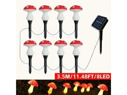 Luminária solar de jardim com 8 LEDs AQUAFORGE