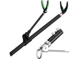 Para Vara De Pesca Para Uso Na Praia Ajustável Em Aço Inoxidável Para Lagoas, Rios, Lagos, Mar, Gokoco