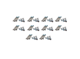Pacote Com 100 Parafusos Inferiores Para Macbook Pro 13 E 15 (2008 2012) Brilvibera (modelos A1278, A1286 E A1297)