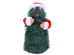 Mali boneca Papai Noel Natal Elétrica com Música Dança Rotação 30cm Decorativo Presente