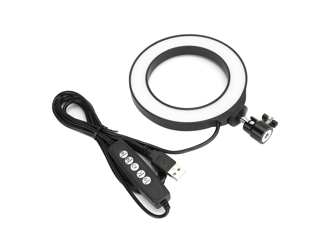 Luz de preenchimento LED RGBW, portátil, para transmissão ao vivo