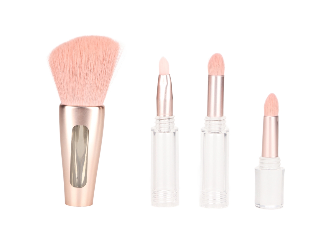 Pincéis 4 Em 1 Para Mesclar Sombras E Aplicar Blush