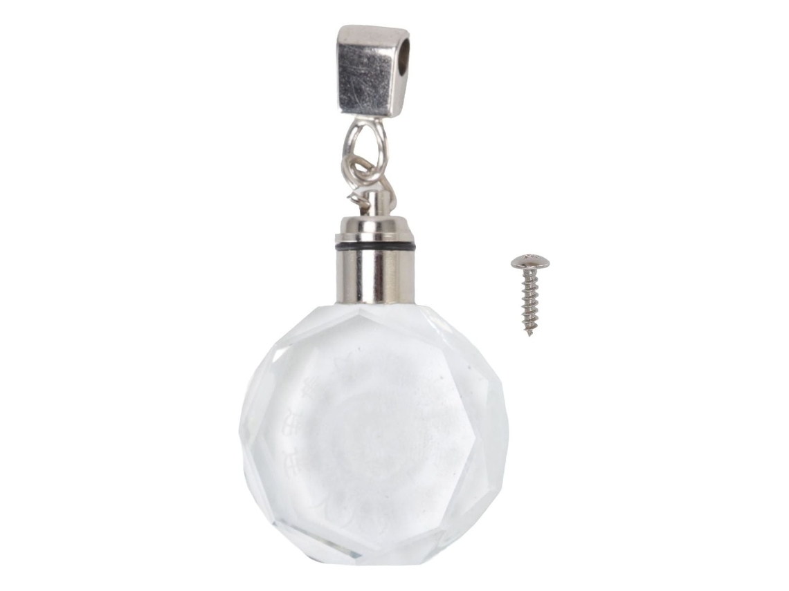 Puxador de Cristal Decorativo com Furo Único em Klb BRILVIBERA