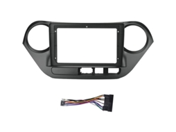 Lurelia Rádio Automotivo 2 Din De 9 Polegadas, Moldura, Painel, Adaptador, Reprodutor De Dvd Mp5, Com Cabo Para I10 2014 2017, Lado Esquerdo