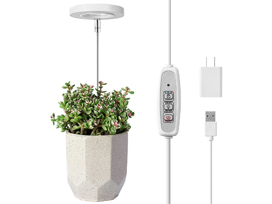 Luz De Crescimento De Plantas Usb Com Anel De Anjo, Temporizador, Dimerizável E Telescópica. Aquaforge