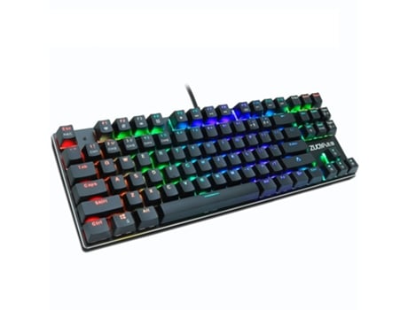Teclado Gaming SLOWMOOSE 87Black Rgb Light (Mecânico - Inglês - Preto)