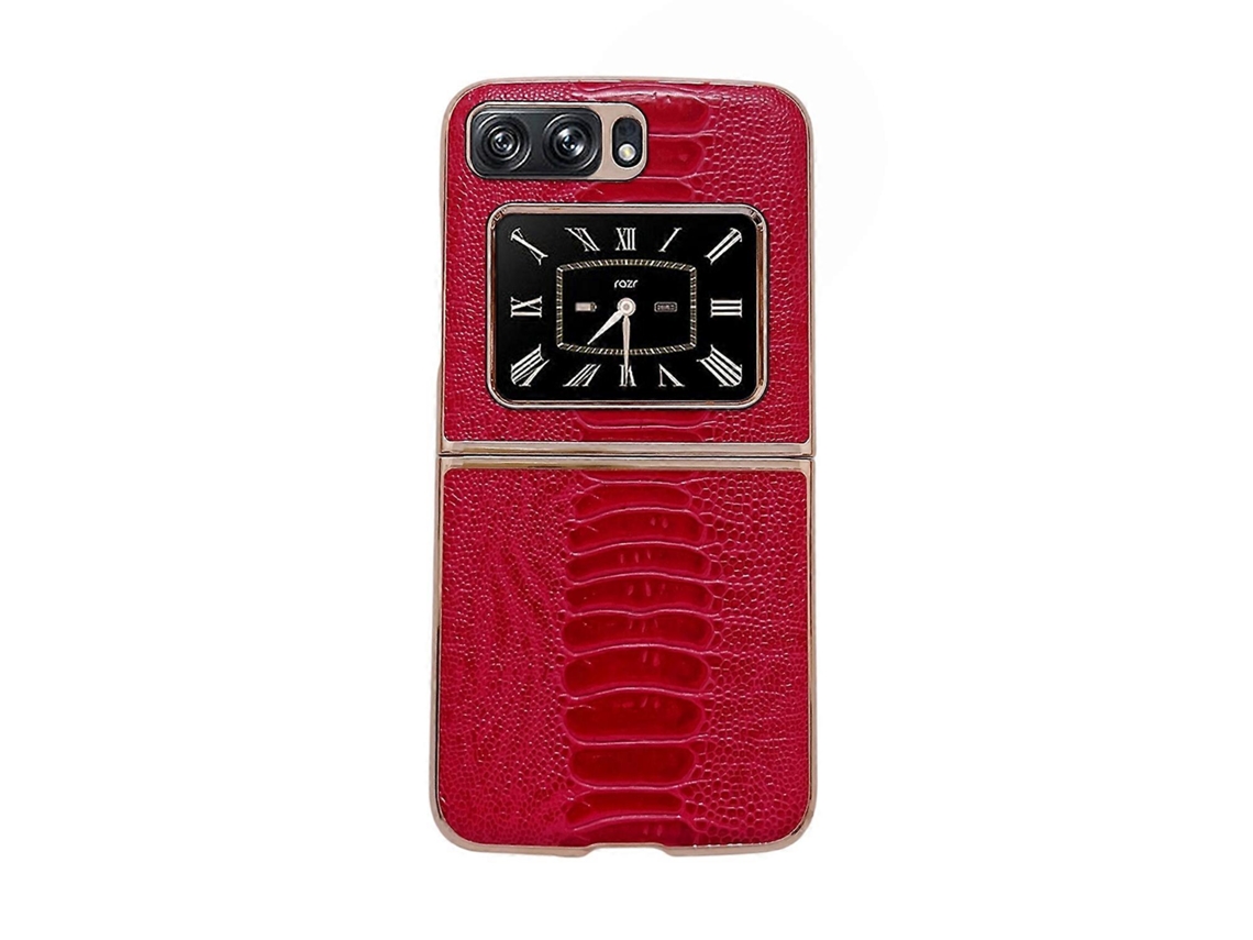 Capa Para Celular Motorola Moto Razr 2022 Em Couro Com Nano Revestimento Weilai Series