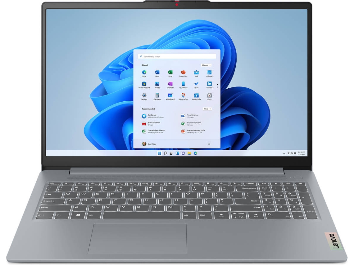 Portátil LENOVO IdeaPad Slim 3 15IAN8-688 (15,6'' - Intel Core i3-N305 - RAM: 8 GB - 128 GB SSD - Intel UHD Graphics)