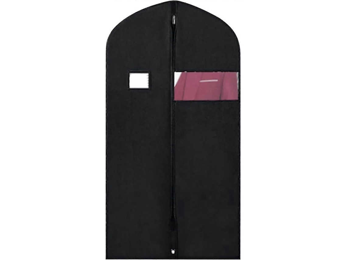 Capa de roupa BRILVIBERA para viagem, com janela transparente e zíper