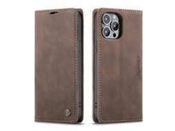 Capa Flip Para Celular Com Compartimento Para Cartão Em Couromarrom - Iphone 17 Air