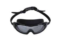 Kklv-gafas De Natación Com Tapones De Oído De Silicona Pc Lente Clara Visão Amplia Antideslumbrante Para Adultos Homens Mulheres Preto