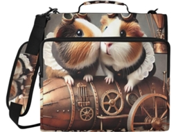 Pasta Escola E Trabalho Com Estampa De Hamster Porquinho Da Índia, À Prova D Água, Com Compartimento Laptop E