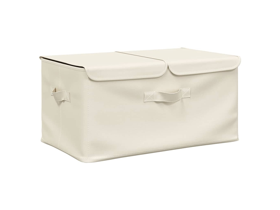 Storage Box, Storage Boxes Vidaxl Creme Tecido (50 X 30 X 25 Cm)