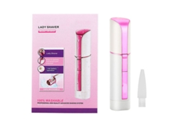 Mini Depilador Elétrico 2026 para Corpo, Braços, Virilha e Axilas, Aparador de Pelos Rosa e Branco