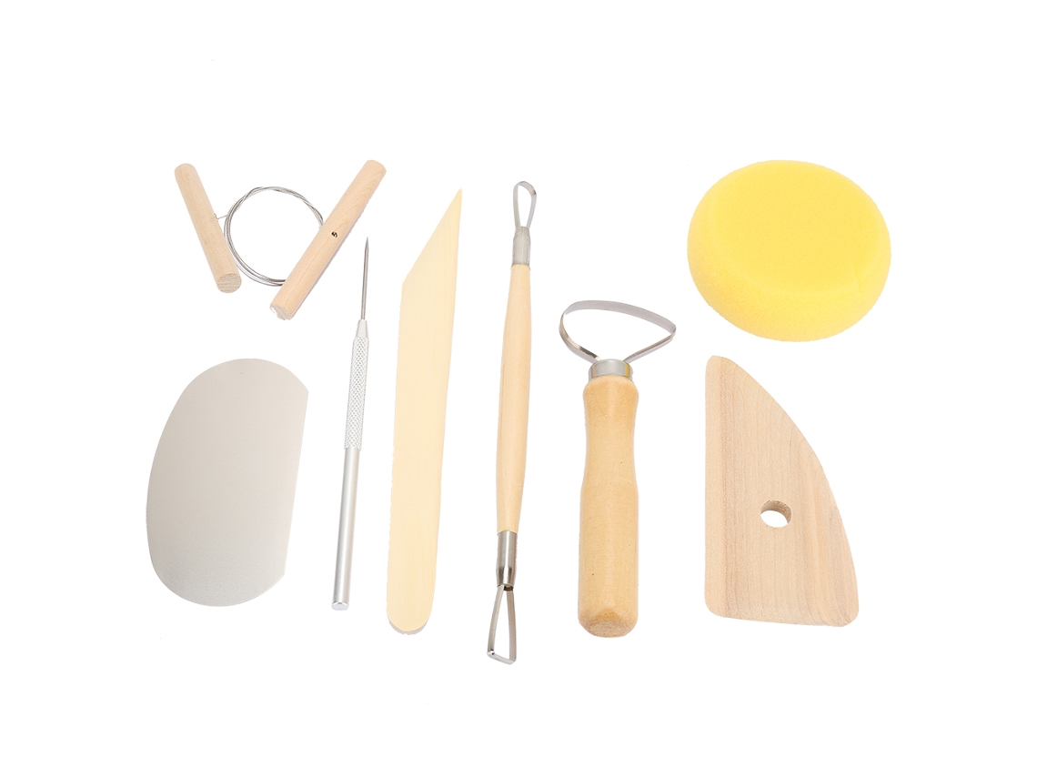 Set De 8 Ferramentas De Escultura De Argila Para Cerâmica E Modelagem Manual