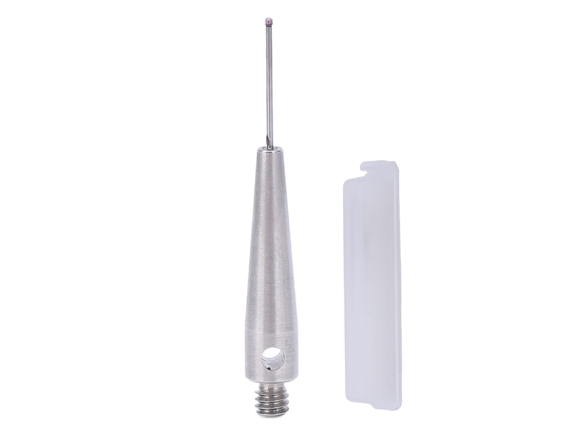 Ponta de prova CMM com rosca M2, ponta de carboneto de tungstênio cerâmico, diâmetro da esfera de 0,5 mm, agulha de prova para máquinas-ferramenta
