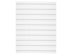 10pcs Lombar de Encadernação Plástica 34 Furos Anéis Separáveis Diâmetro 12mm para Folhas Soltas Branco