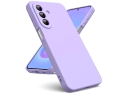 Capa Para Samsung Galaxy A27 5g - Capa De Silicone Gel Fina Película De Tela - Mauve