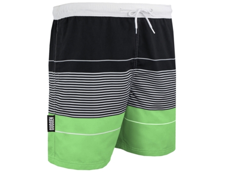 Calção de Banho Masculino GUGGEN MOUNTAIN Style Zmb 880 Listrado (Verde - M)