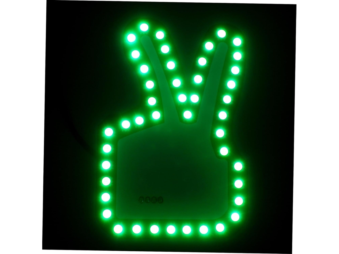 Luz De Dedo Multifuncional Interativa Para Carro, Sinalização Em Pvc