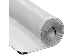 vidaXL Encerado transparente com ilhós 1x10 m Polietileno