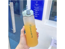Copo de palha plástico para esportes com capacidade grande 500ml para exterior matte S/MARCA