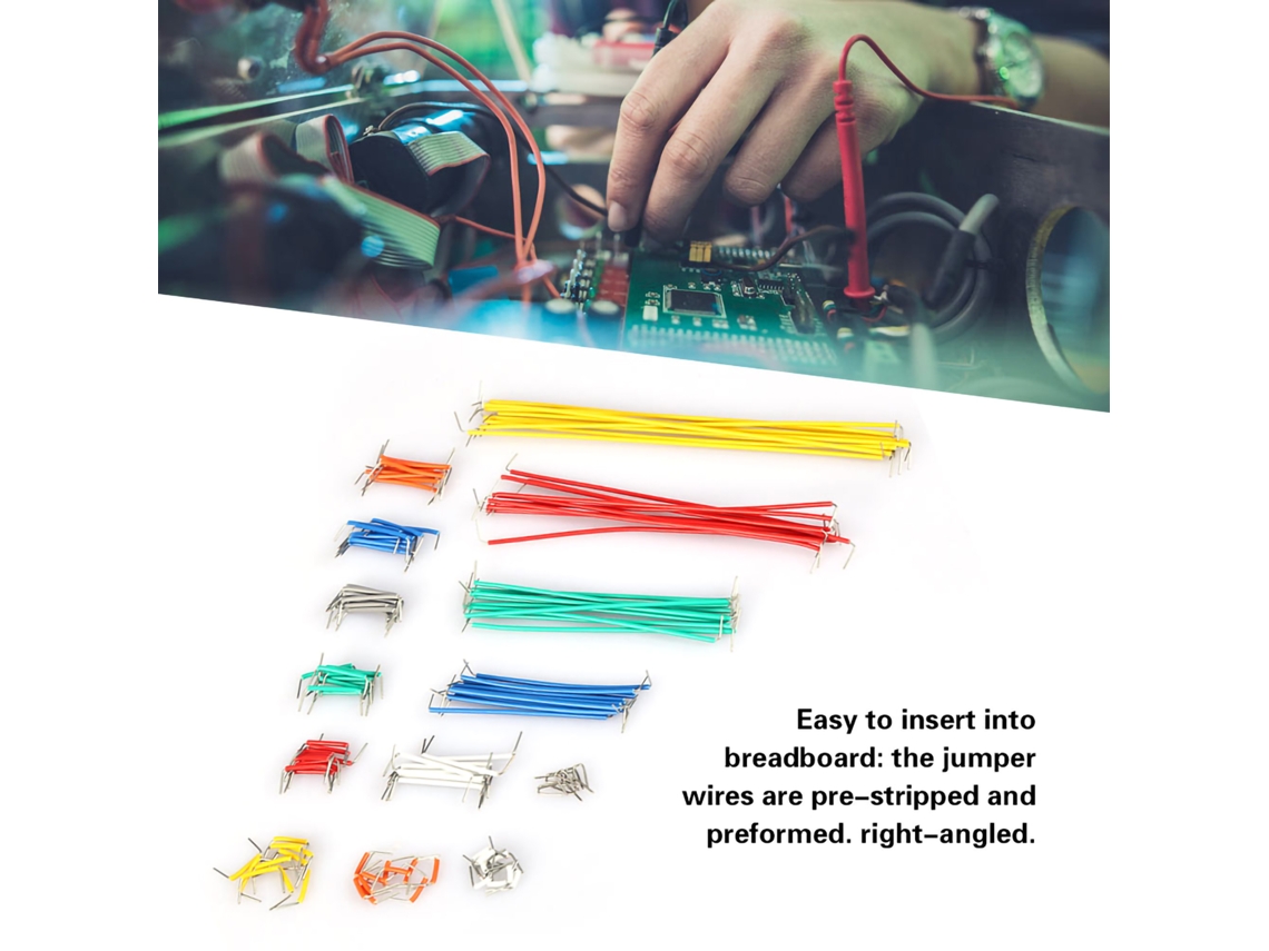 Kit De Fios Ponte Breadboard 140 Peças Com Caixa