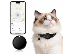 Rastreador Gps para Gatos, Tag À Prova D'água Compatível com Find My, Sem Taxa Mensal, para Gatos Pequenos e Grandes (ios)