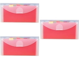 Organizador De Pastas Com 3 Peças E Vários Bolsos, Pasta De Grande Capacidade Para Recibos E Documen Gokoco