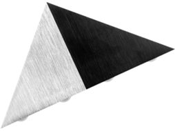 Luminária de Parede Triangular de Led, em Aço Inoxidável, para Uso Interno e Externo em Corredores e Escadas. SFUSHOS