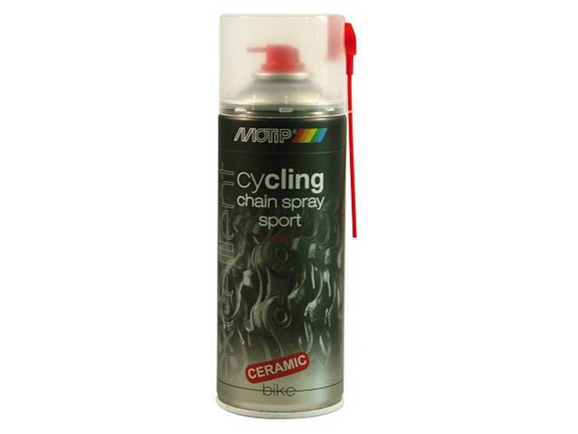 Óleo para Correntes em Spray Esportivo Cerâmico 400Ml Pretomotip
