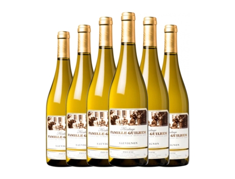Vinho branco DOMAINE GUILHEM Sauvignon Branca Vin de Pays d'Oc (0.75 L - 6 Unidades)
