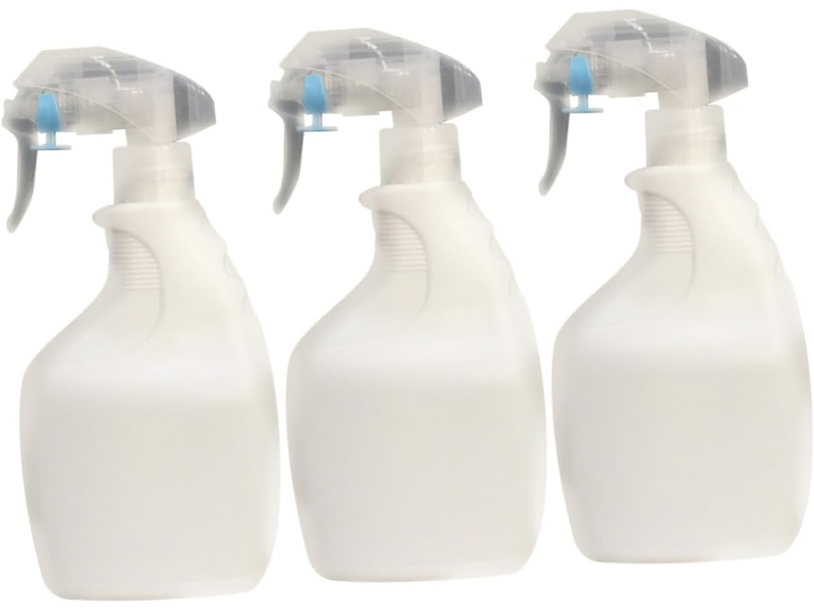Conjunto De 3 Frascos De Spray De Plástico Com Borrifador Recarregável Para Cosméticos E Design.