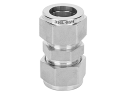 Adaptador de compressão para tubos Yhl em aço inoxidável 316 com virola dupla reta para tubos Ф3/4