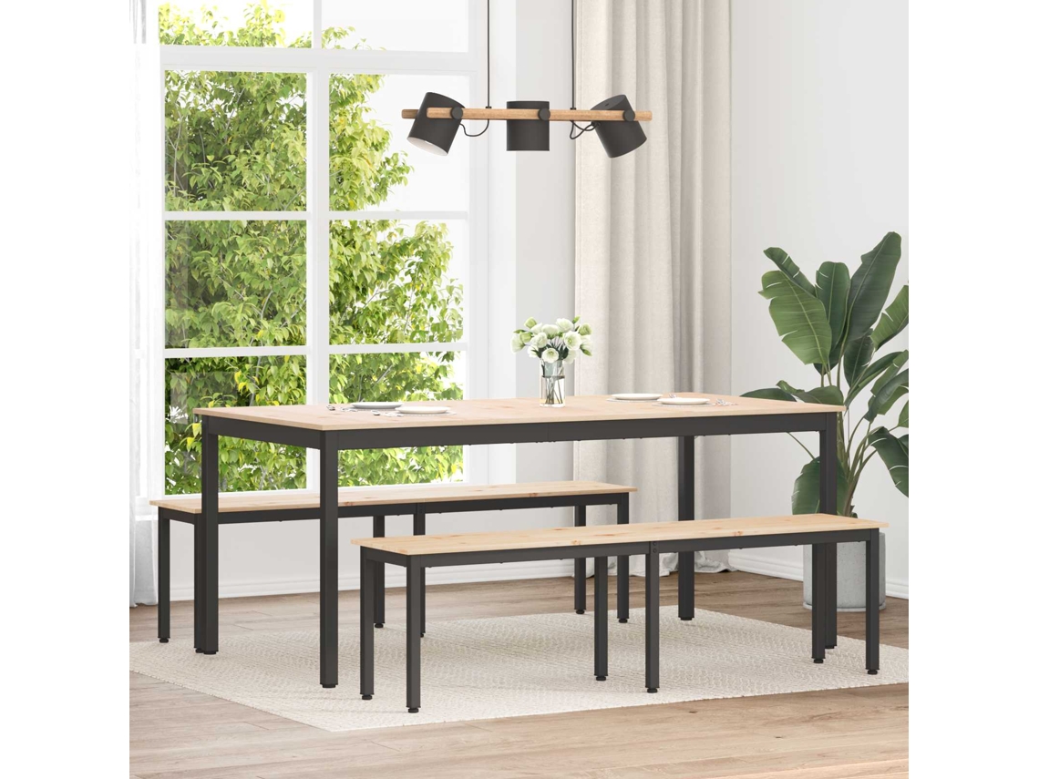 Vidaxl Banco Natural 160 X 35 X 45 Cm Madeira De Pinheiro Sólida