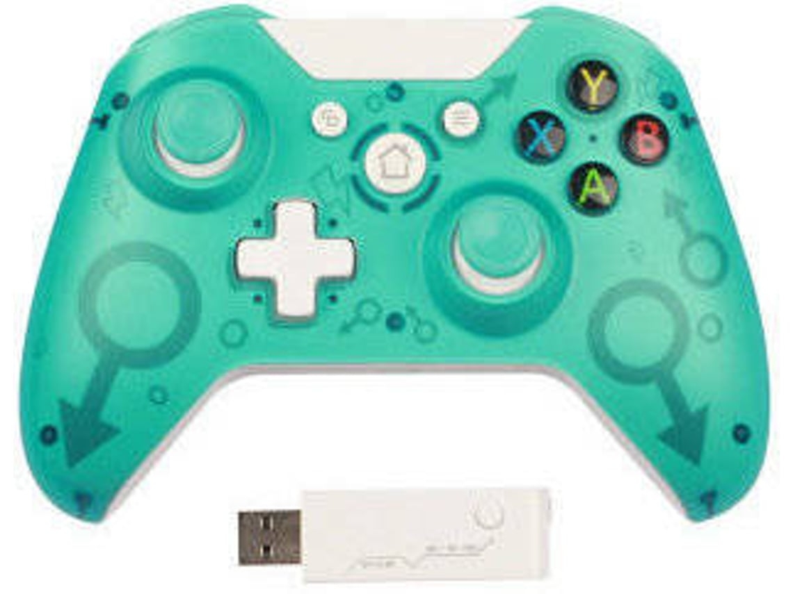 YIZHOOD Manette Sans Fil Xbox One Sans Fil 2,4 Ghz Compatível com Xbox One / Xbox One S / Xbox One X / Ps3 e Pcverde